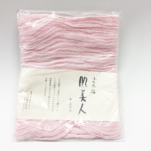 小千谷縮 肌美人 ウオッシュクロス ピンク