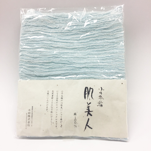 小千谷縮 肌美人 ウオッシュクロス ブルー