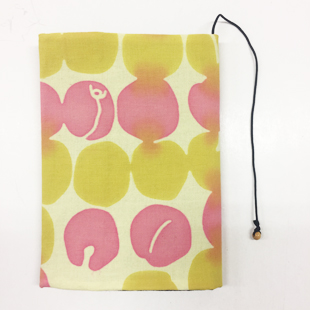 ブックカバー(文庫) 梅絞り ピンク