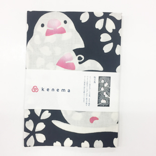 注染手ぬぐい 桜文鳥