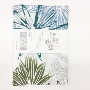 注染手ぬぐい 伊勢模様 花群舞う園