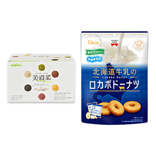 美穀菜+北海道牛乳のロカボドーナツセット