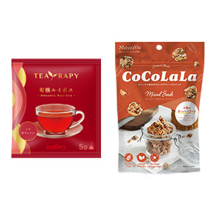 TEA RAPY 有機ルイボス+ココララ ミックスシード2袋セット｜ビオトピア