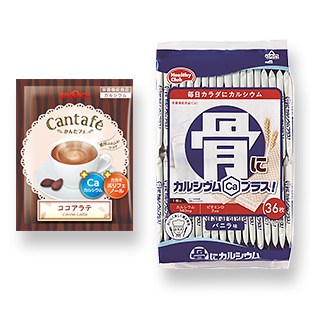 かんたフェ ココアラテ＋骨にカルシウムウエハースセット