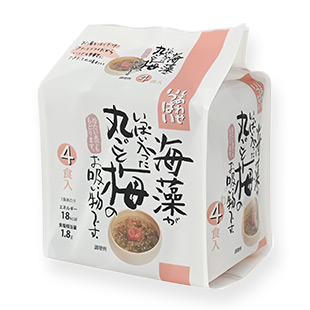 海藻がいっぱい入った丸ごと梅のお吸い物 4食入