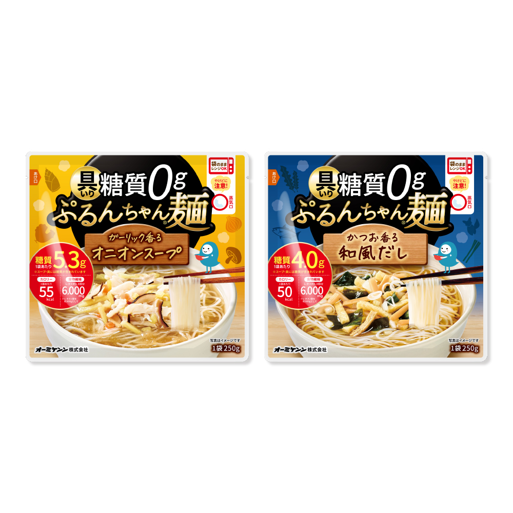 具いり糖質0gぷるんちゃん麺　オニオンスープ5袋＋和風だし5袋　計10袋